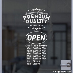 Open Hours With Logo Style 49